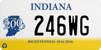 IN license plate 246WG