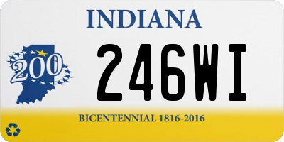 IN license plate 246WI