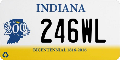 IN license plate 246WL