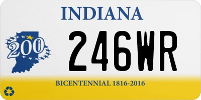 IN license plate 246WR