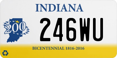 IN license plate 246WU