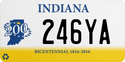 IN license plate 246YA