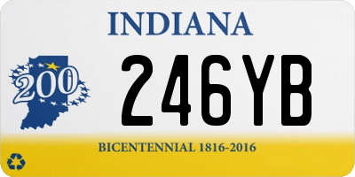 IN license plate 246YB