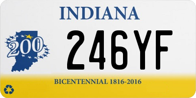 IN license plate 246YF