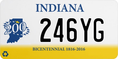 IN license plate 246YG