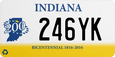 IN license plate 246YK