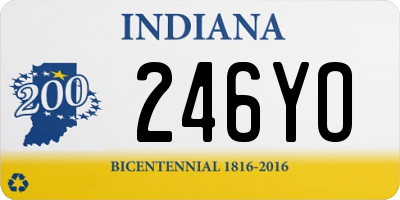 IN license plate 246YO