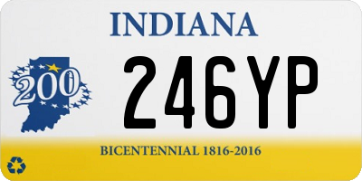 IN license plate 246YP