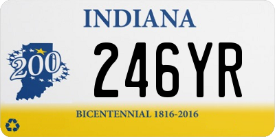 IN license plate 246YR