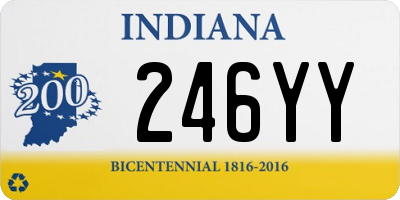 IN license plate 246YY