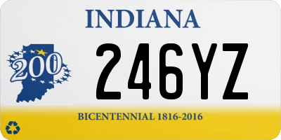 IN license plate 246YZ