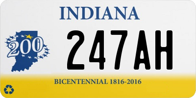 IN license plate 247AH
