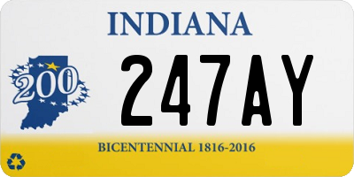IN license plate 247AY