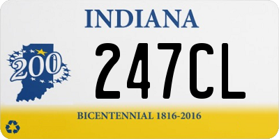 IN license plate 247CL