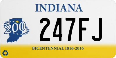 IN license plate 247FJ