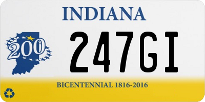 IN license plate 247GI