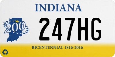 IN license plate 247HG
