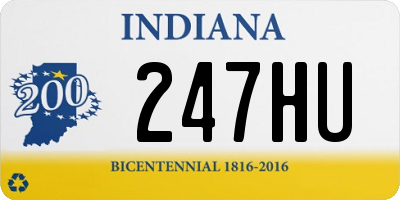 IN license plate 247HU