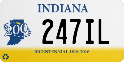 IN license plate 247IL