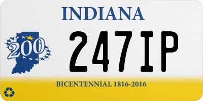IN license plate 247IP