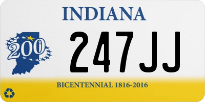 IN license plate 247JJ