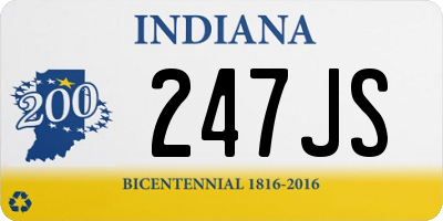 IN license plate 247JS