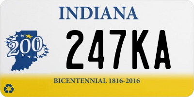 IN license plate 247KA