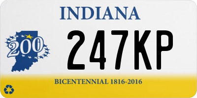 IN license plate 247KP