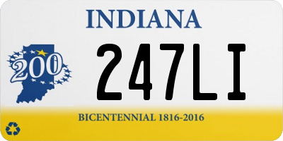 IN license plate 247LI