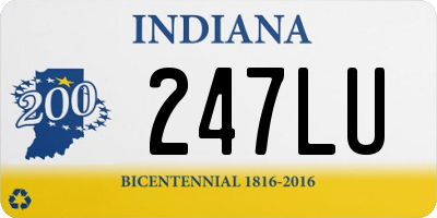 IN license plate 247LU