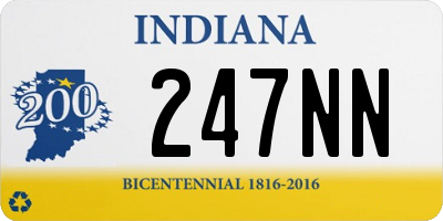 IN license plate 247NN