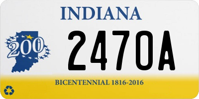 IN license plate 247OA