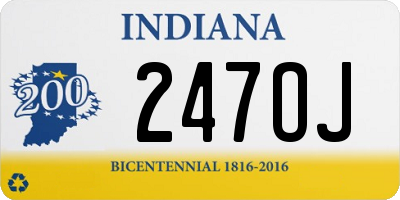 IN license plate 247OJ