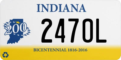 IN license plate 247OL