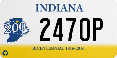 IN license plate 247OP