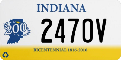 IN license plate 247OV