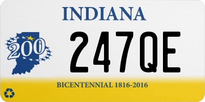 IN license plate 247QE