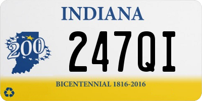 IN license plate 247QI