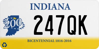 IN license plate 247QK