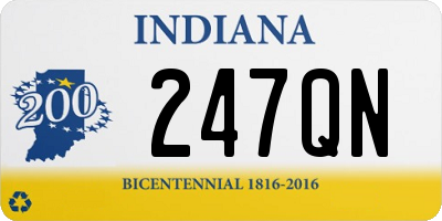 IN license plate 247QN