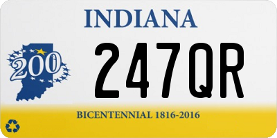 IN license plate 247QR