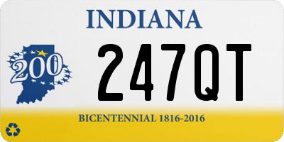 IN license plate 247QT