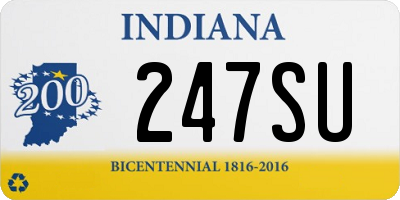 IN license plate 247SU