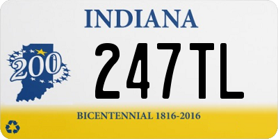 IN license plate 247TL