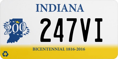 IN license plate 247VI