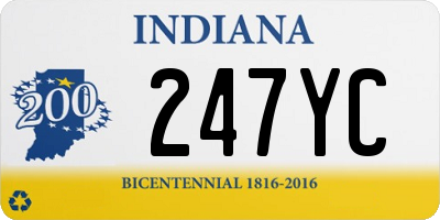 IN license plate 247YC
