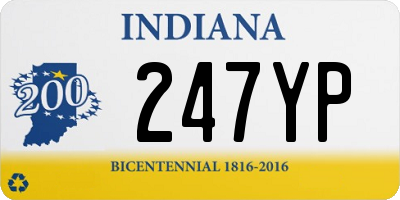 IN license plate 247YP