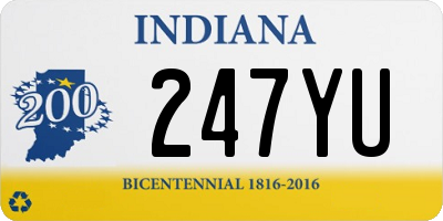 IN license plate 247YU