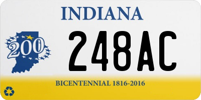 IN license plate 248AC