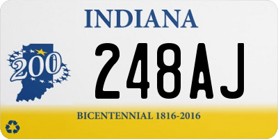 IN license plate 248AJ